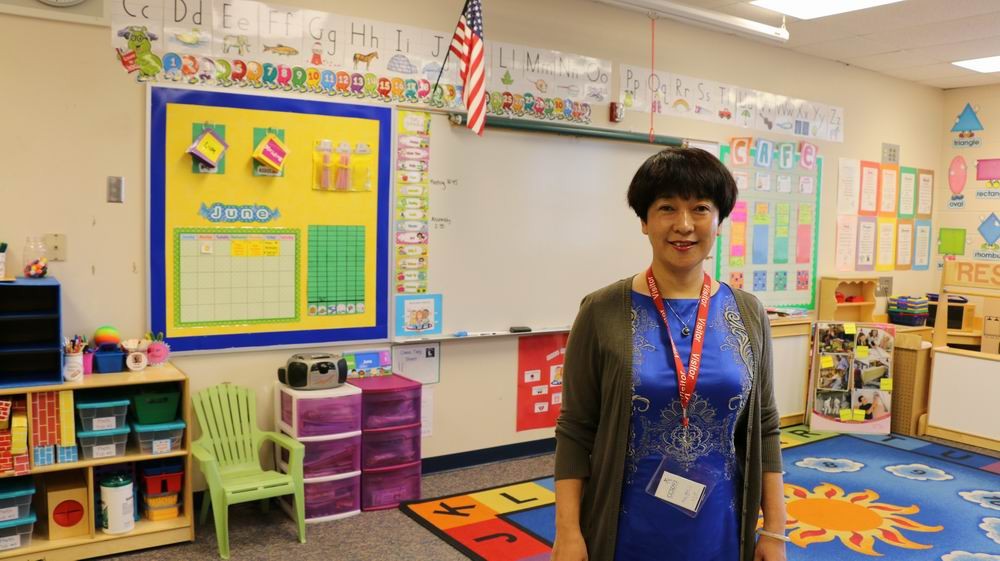 访问美国芝加哥公立小学-韩老师